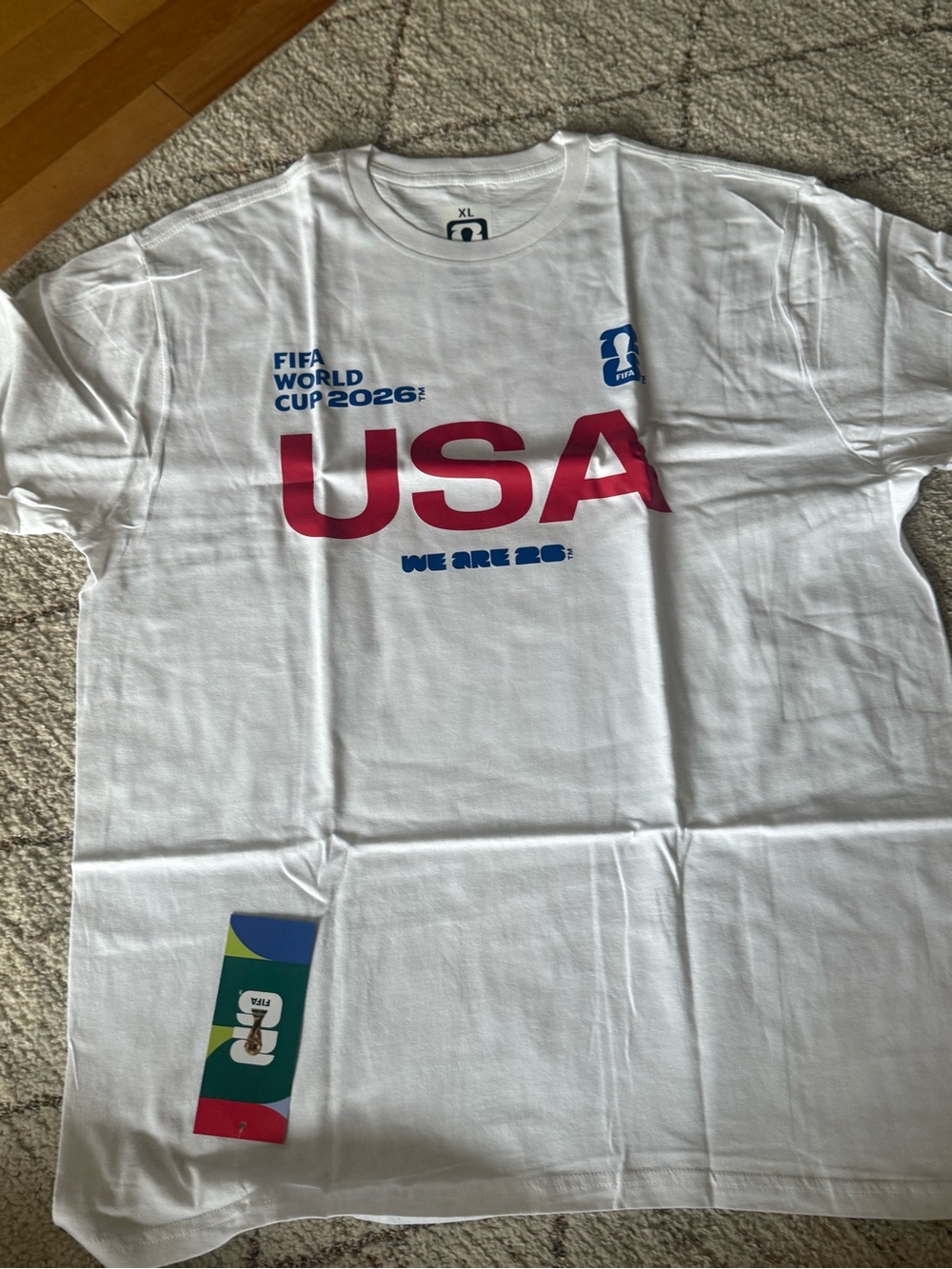 FIFA World Cup 2026 USA T-Shirt NWT Official Licensed Soccer Tee XL